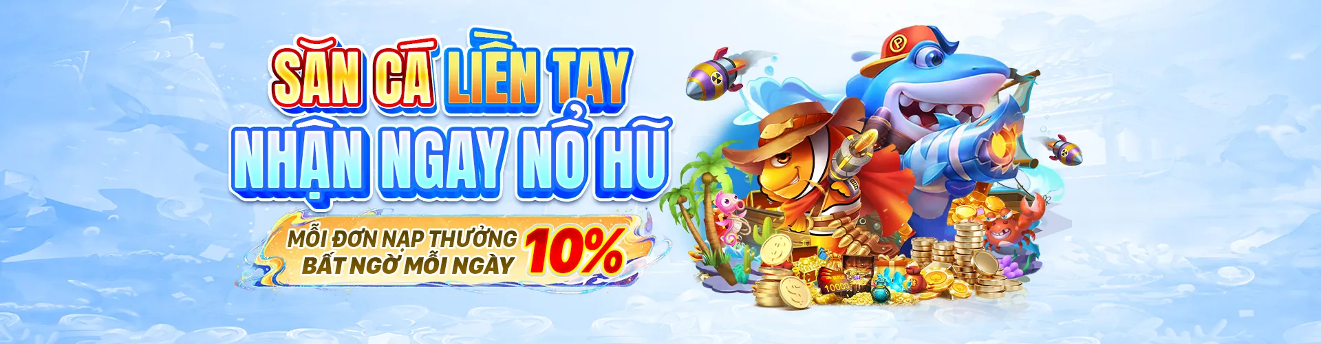 Thế giới bắn cá tại W688 với các loài cá đa dạng và kho báu hấp dẫn